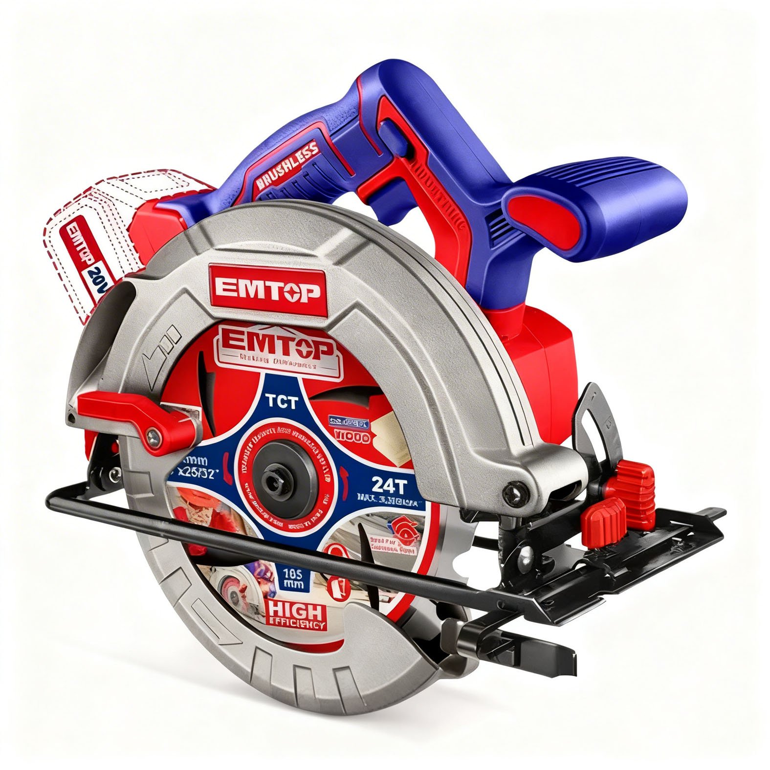 Sierra Circular BL 20V 185mm EMTOP ELCS1851